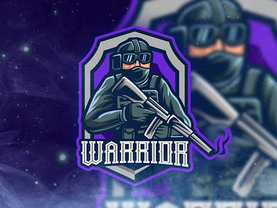 Warrior esport logo design