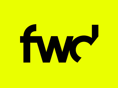 fwd Logo brand branding design design thinking logo typography ui vector web