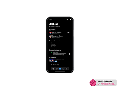 Mockup Elections iOS App
