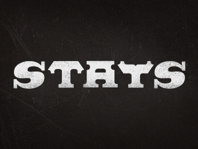 Stays revised a bit custom type hand lettering