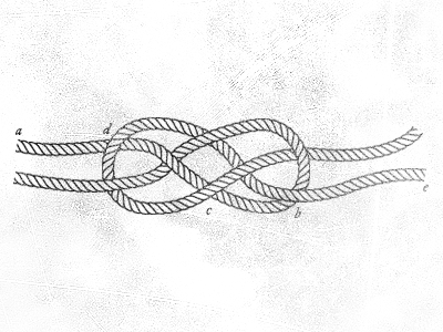 Carrick Bend black carrick bend knot personal branding texture white