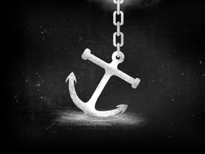 Anchor anchor black chain personal branding texture white