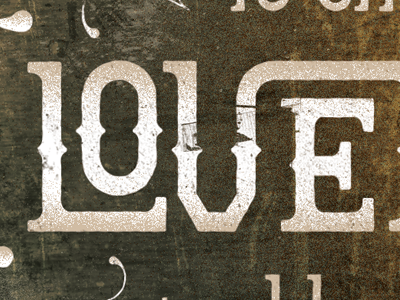 Love custom type texture