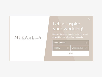 Mikaella email Popup