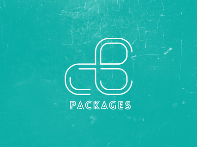 Cb Packages branding clean identity logo logotype modern