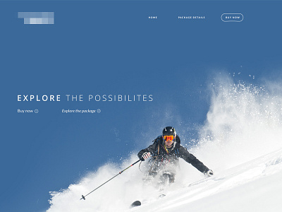 Skiing Site design ui website