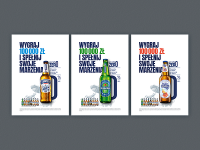 Strefa ZERO advertising beer branding design illustration kv typography warsaw