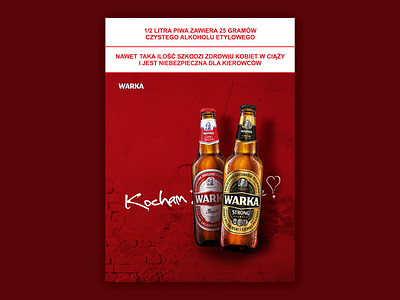 WARKA Valentine's Day beer branding design kv warsaw