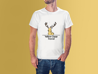 Yellow deer Travel Logo Design