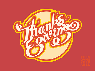 Thanksgiving 2018 design font illustration illustrator typography vector