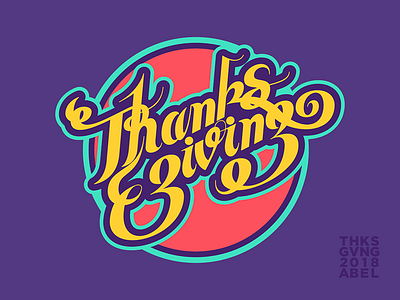Thanksgiving 2018 -02 design font illustration illustrator typography vector