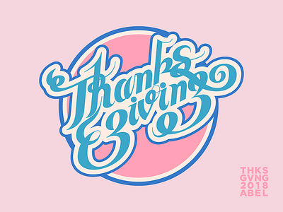 Thanksgiving 2018 -04 design illustration illustrator typography vector