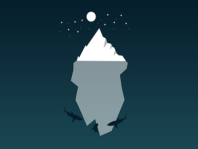 Ice Berg illustration app apps application design flat design icon illustration illustration art logo typogaphy ui vector