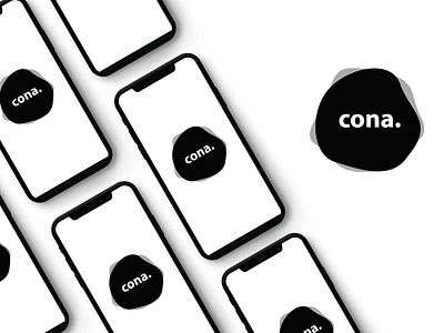 Cona - Minimal Logo app branding design flat design icon illustration illustration art logo typography vector