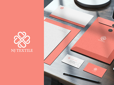 NJ Textile branding design logo design