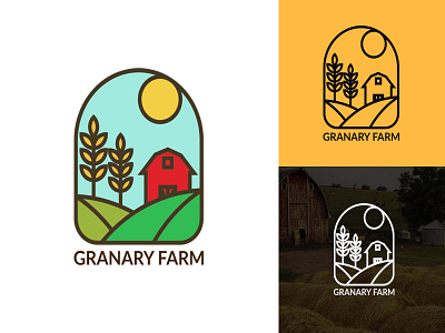 Granary Farm brand design brand identity branding branding design design farm farmer flat granary logo logo design