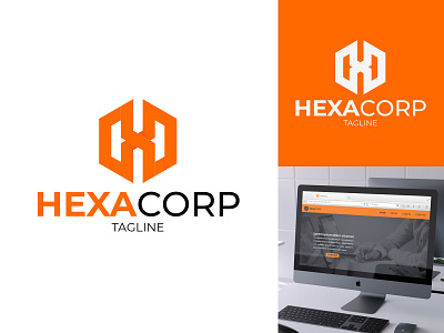 Hexa Corp brand identity branding branding design design hexa hexagon logo logo design