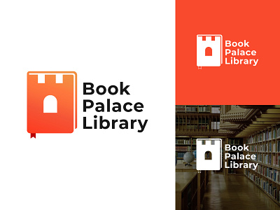 Book Palace Library book brand design brand identity branding branding design design illustration library logo logo design palace