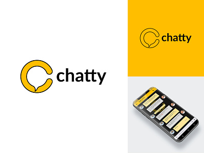 Chatty brand design brand identity branding branding design c letter chat design illustration logo logo design