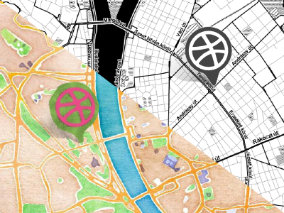 Dribbble Map Markers maps markers