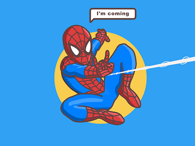 Spiderman is coming illustration invision invisionstudio shadow and highlight spider spiderman stan lee