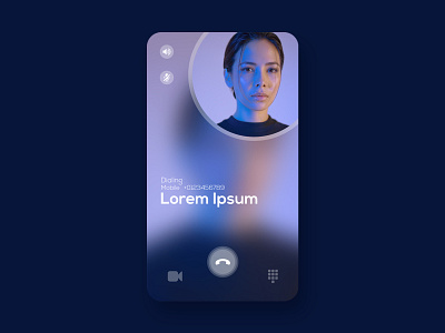 Dialing Screen UI app art call design dial simple ui vector