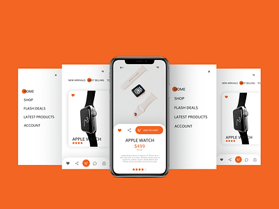 Ecommerce application design design ecommerce ecommerce app ecommerce design ui ux vector