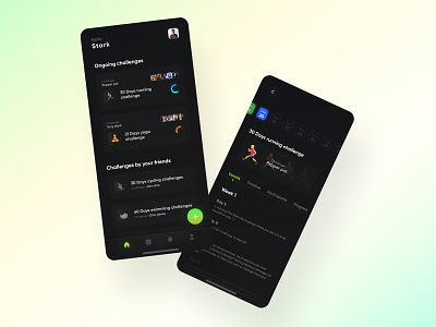 Challenge app concept to improve self apple application design minimal mobile mobile app mobile ui uidesigner uiux ux