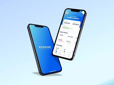 Stocksy app concept for buy and sell stocks