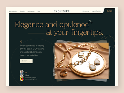 Exquisite. - Luxury jewelry header concept