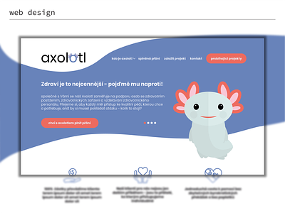 axolotl - foundation website branding design flat illustration ui ux vector web
