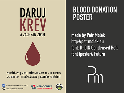 Blood Donation Poster design flat illustration poster vector