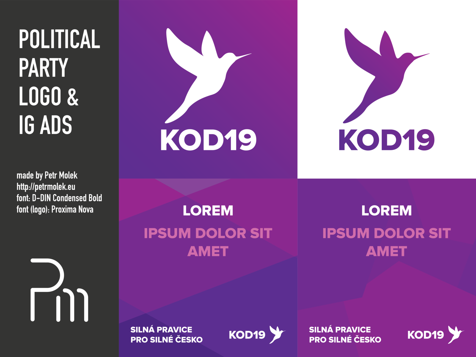 Political Party Logo & Instagram Ads by Petr Molek on Dribbble