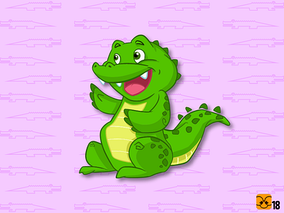 Baby Croc branding cartoon illustration character design children art croc crocodile digital doodle drawing illustration
