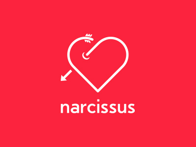 narcissus arrow heart love narcissus
