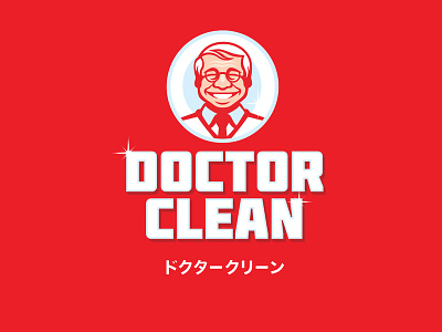 DoctorClean illustration logotype personaje