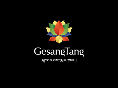 GesangTang logo logotype lotus pharmacy tibet