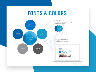 Style Guide blue colors fonts style guide ui
