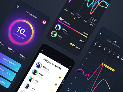 Running Data Analyze data analysis running app sport app ui ux