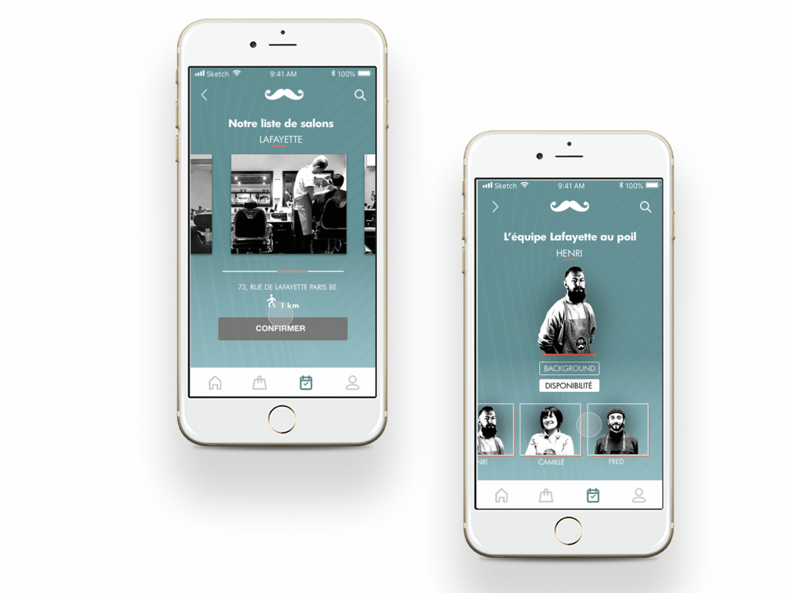 Barber shop Screens barber shop barbers ecommerce app interactiondesign invision principle sketch visual design