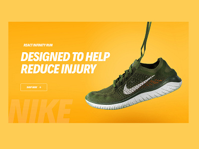 NIKE Banner branding layoutdesign logo typography ui ux