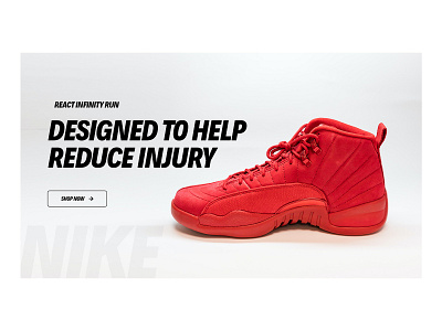 NIke Banner banner design branding illustration layoutdesign typography ui ux