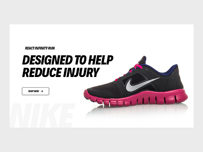 NIKE Banner banner ad branding design layoutdesign promotional banner typography ui ux web banner design