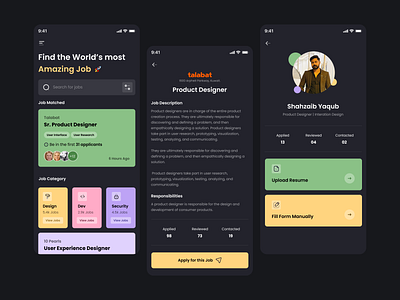 Jobs App designs, themes, templates and downloadable graphic elements on  Dribbble