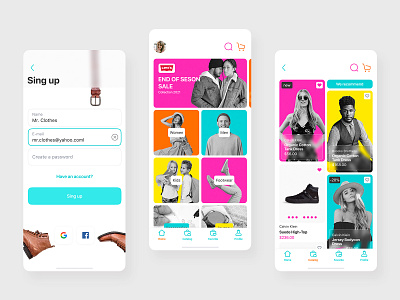 E-commerce Store App Design branding brands cloth design e commerce ecommerce figma interface online shop online store shoes ux ui design