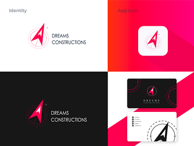 Dreams constructions Branding branding colorful design illustraion illustration logo ui ux vector