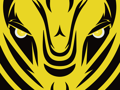 Tiger anger black branding colorful eyes illustraion illustration tiger vector yellow