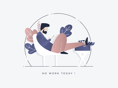 No work today branding character design enjoying focused gradients illustration mobile relaxing songs tools working space