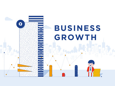 Business Growth 2d animation animation branding character colorful design graphic design growth illustration logo poster design promotions vector