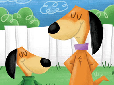 Augie Doggie & Doggie Daddy cartoons digital art hanna barbera illustration photoshop dog